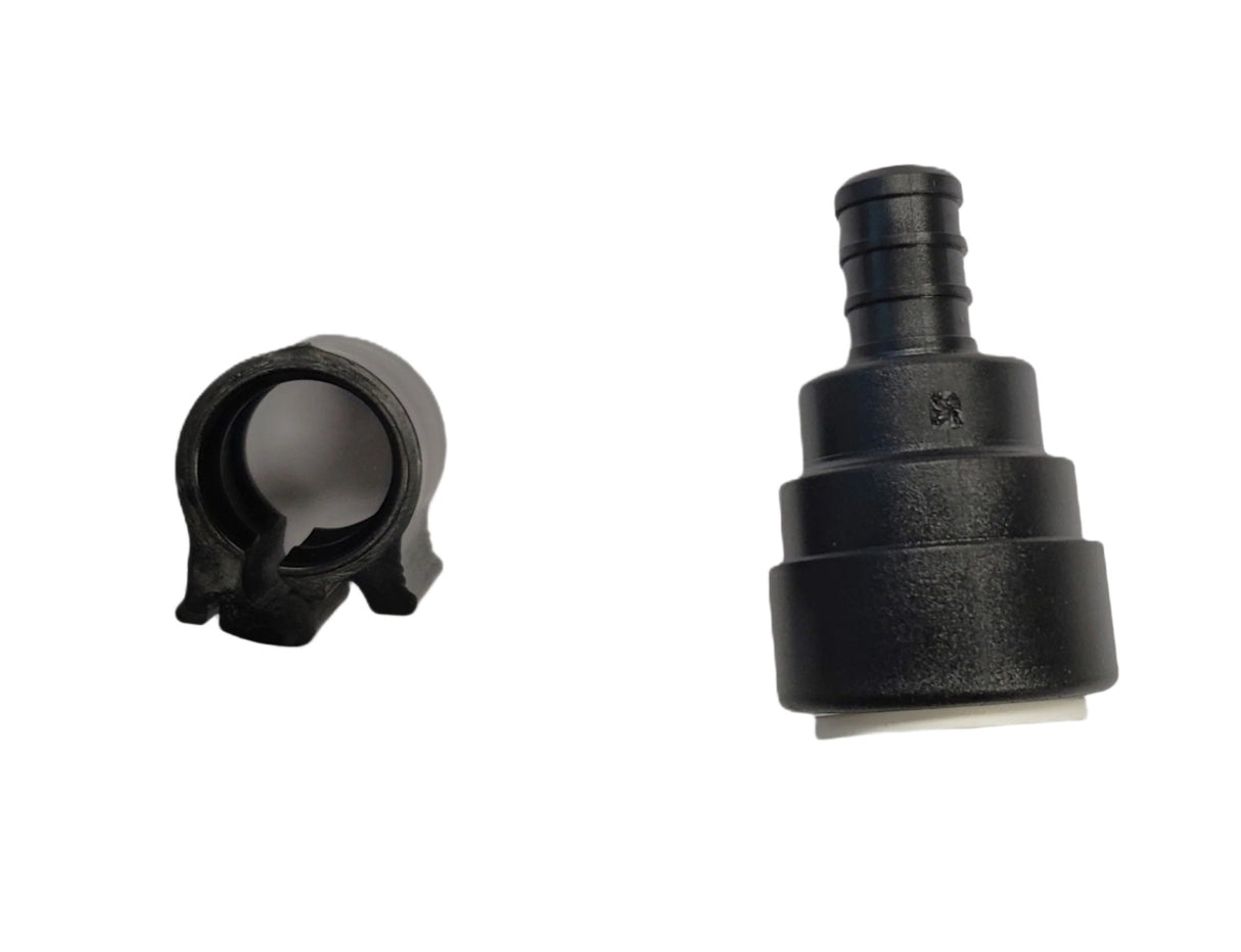 PEXLOCK RIDGED PIPE TO PEX CLAMP TRANSITION FITTING