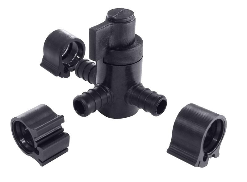PEXLOCK THREE WAY VALVE