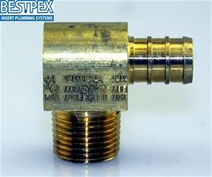 BRASS MALE ELBOW BARCODED