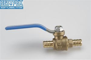 BRASS LONG HANDLE BALL VALVE BARCODED